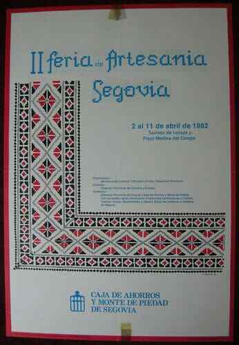 Original Poster Spain Segovia 2nd Craft Fair 1982