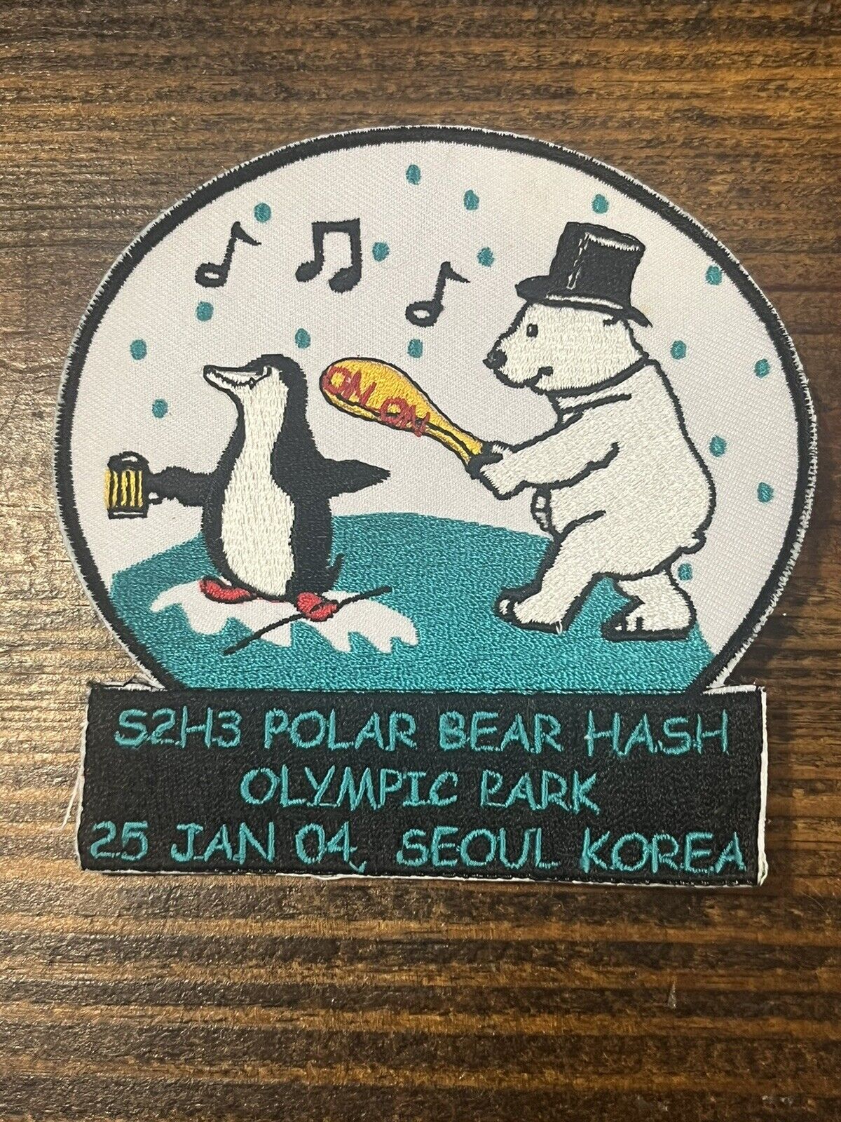 Polar Bear Hash Seoul Korea 2004 Patch Olympic Park 