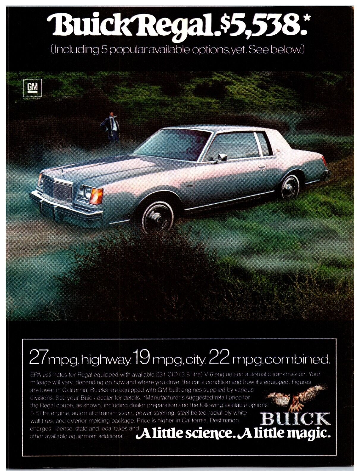 1978 Buick Regal Car - Original Print Ad (8.5in x 11in) - Vintage Advertisement