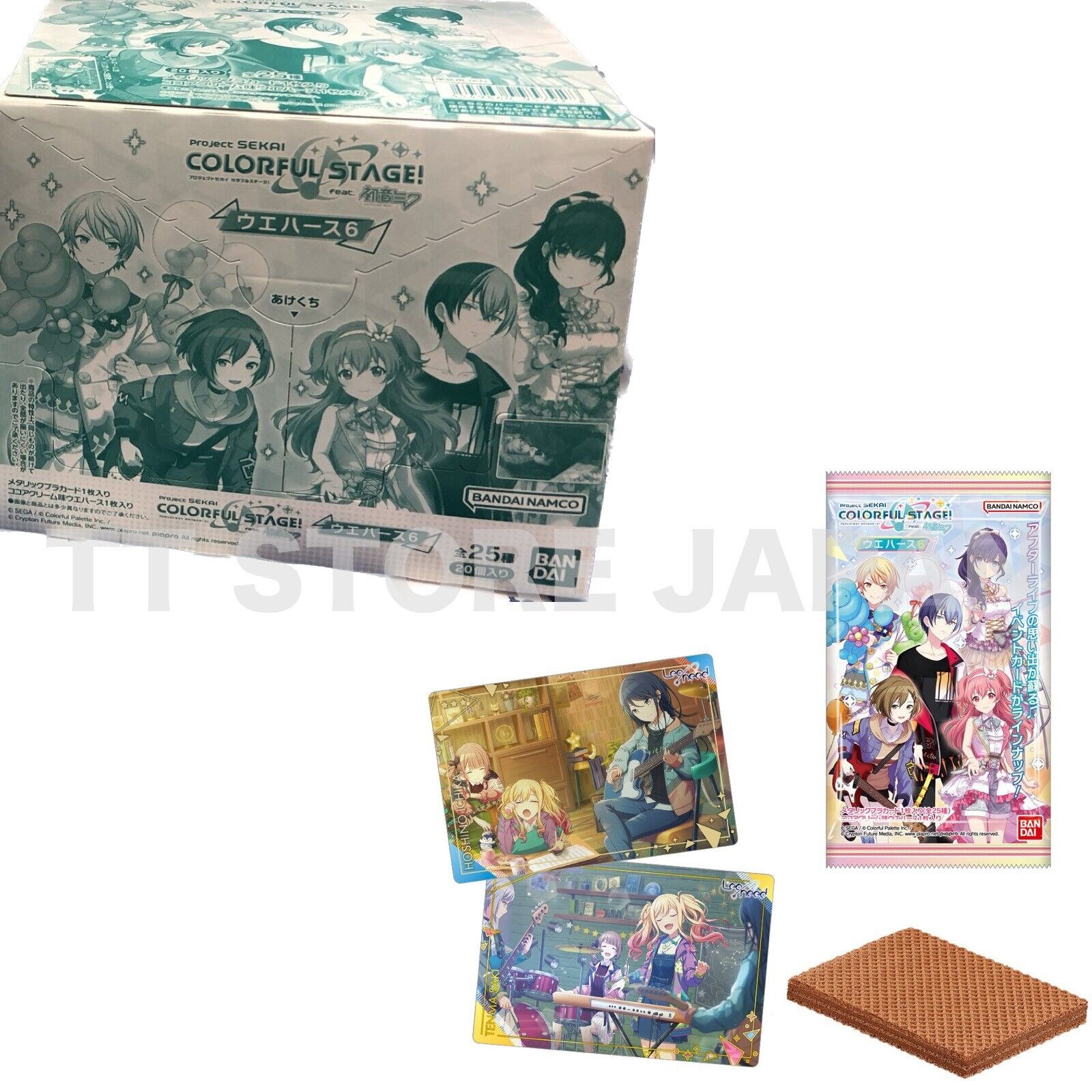 Wafer Card Hatsune Miku Project Sekai Colorful Stage Vol.6 20 Packs Box BANDAI