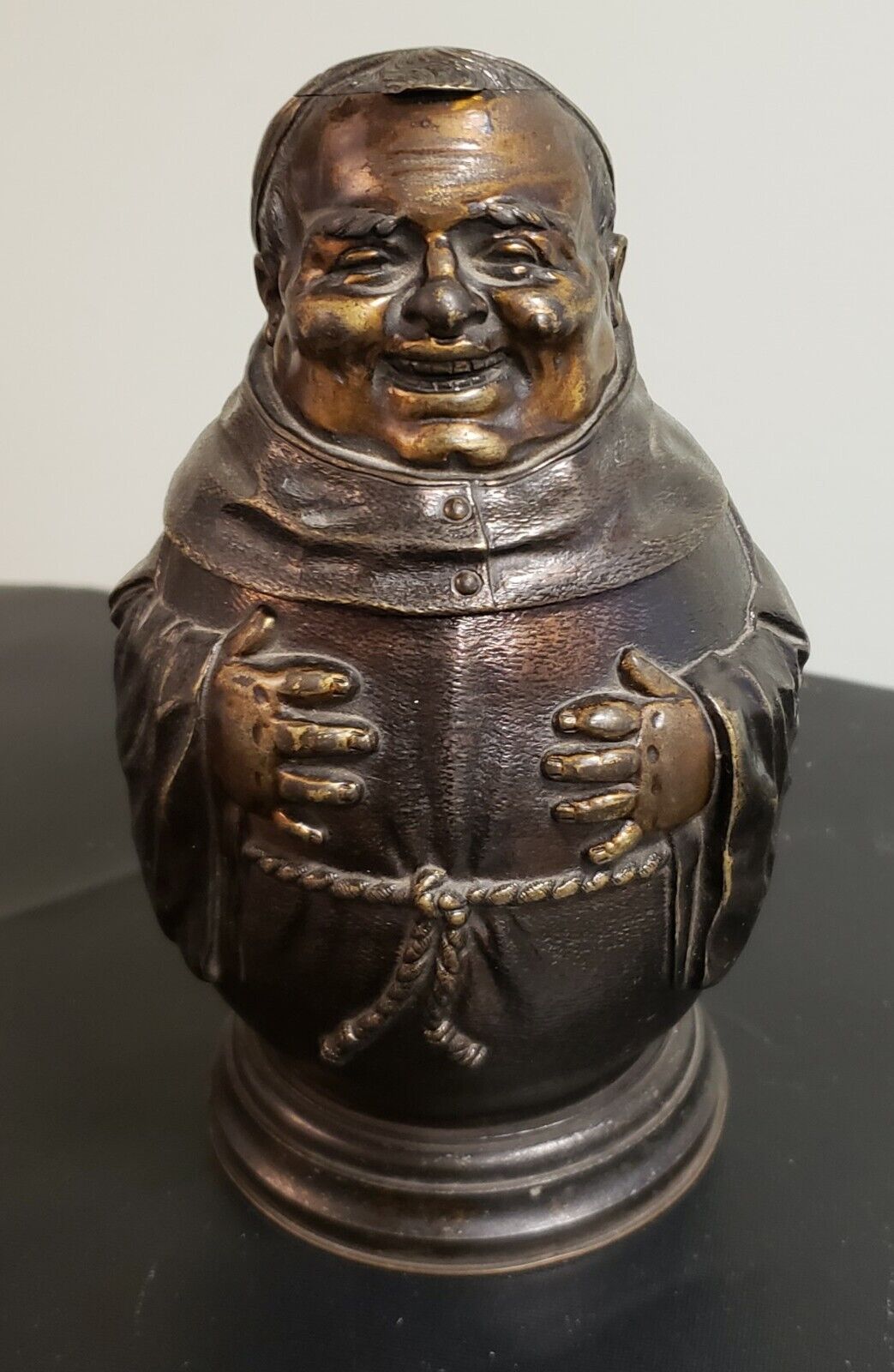 1881 BRONZE TOBACCO JAR PRESENT FROM PRINCE EDWARD OF WALES TO ADMIRAL H.GLYN 