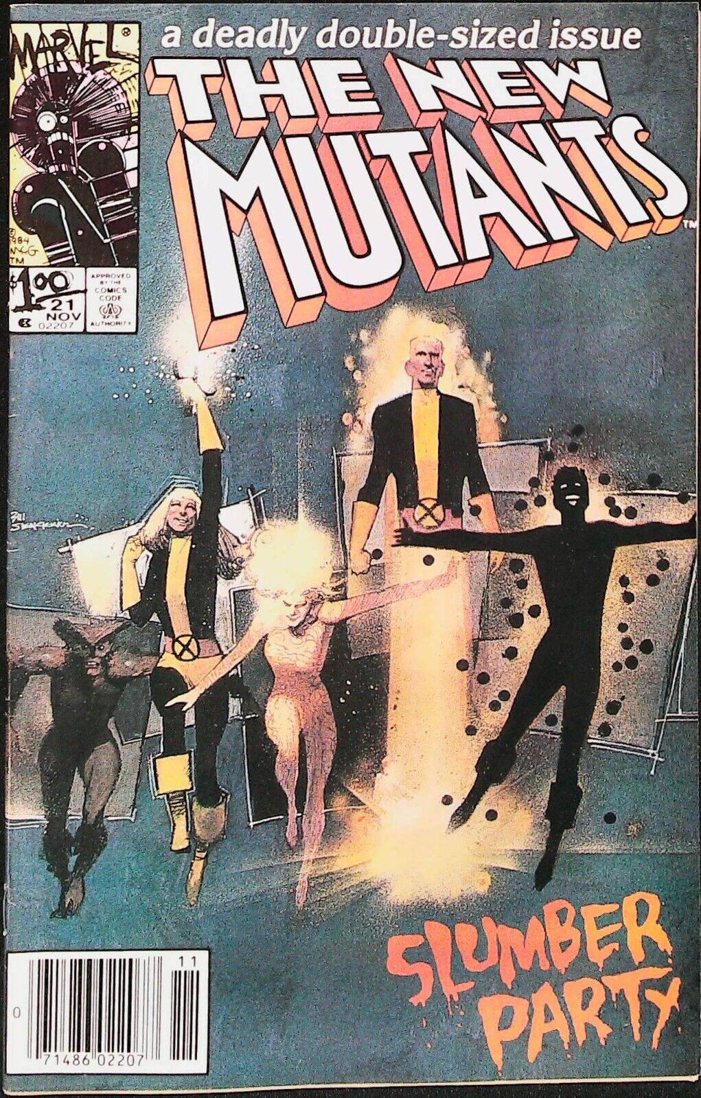 The New Mutants #21 Vol 1 1984 KEY Double Size Newsstand Edition-Very Fine Range