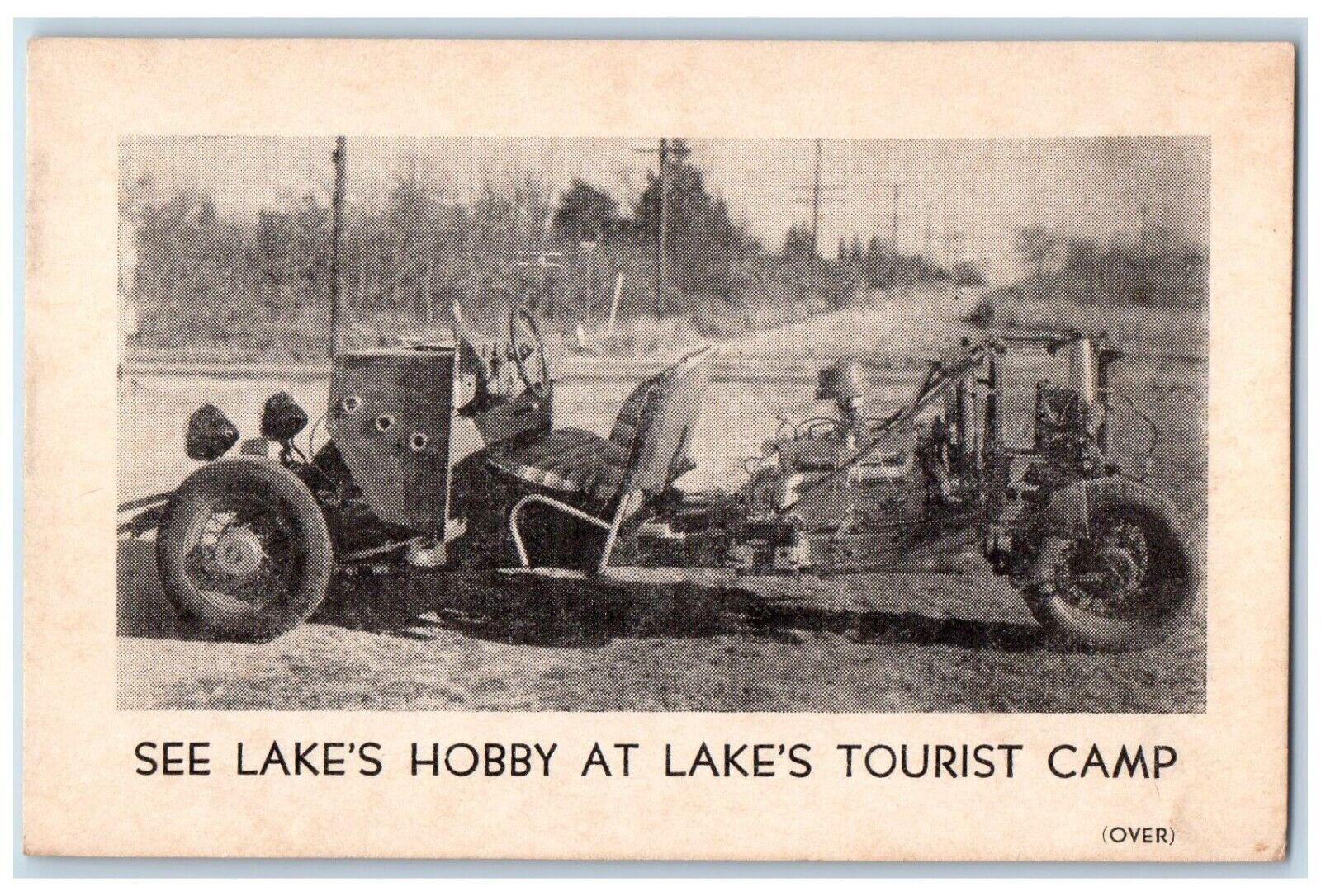 c1905 See Lake Hobby Lake Tourist Camp Pleasantville New Jersey Vintage Postcard