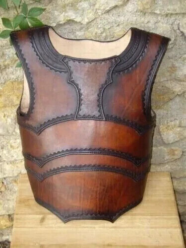 Halloween War Leather Vest Leather Armor for LARP and Cosplay