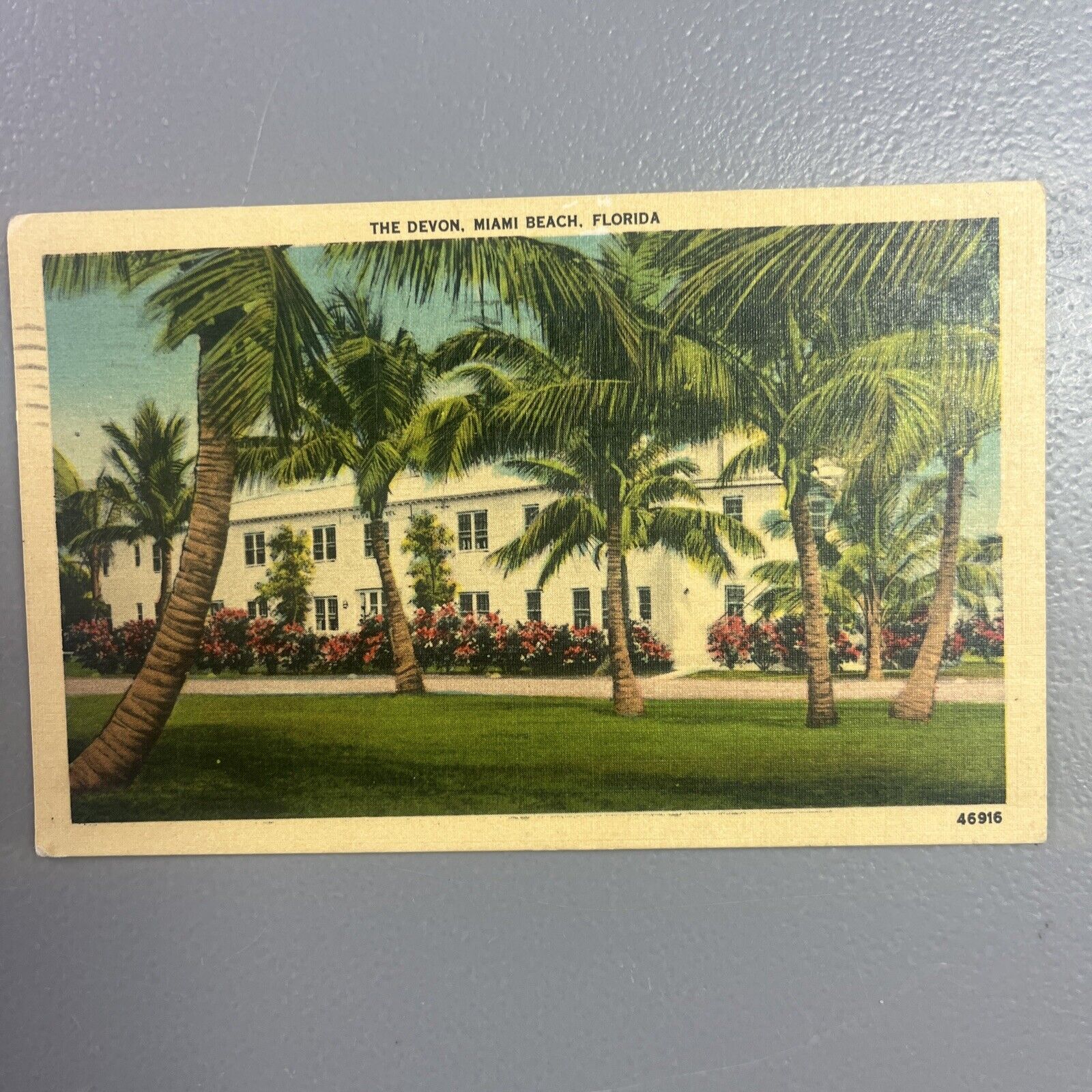 Miami Beach FL-Florida, The Devon, Antique, Vintage c1947 Souvenir Postcard