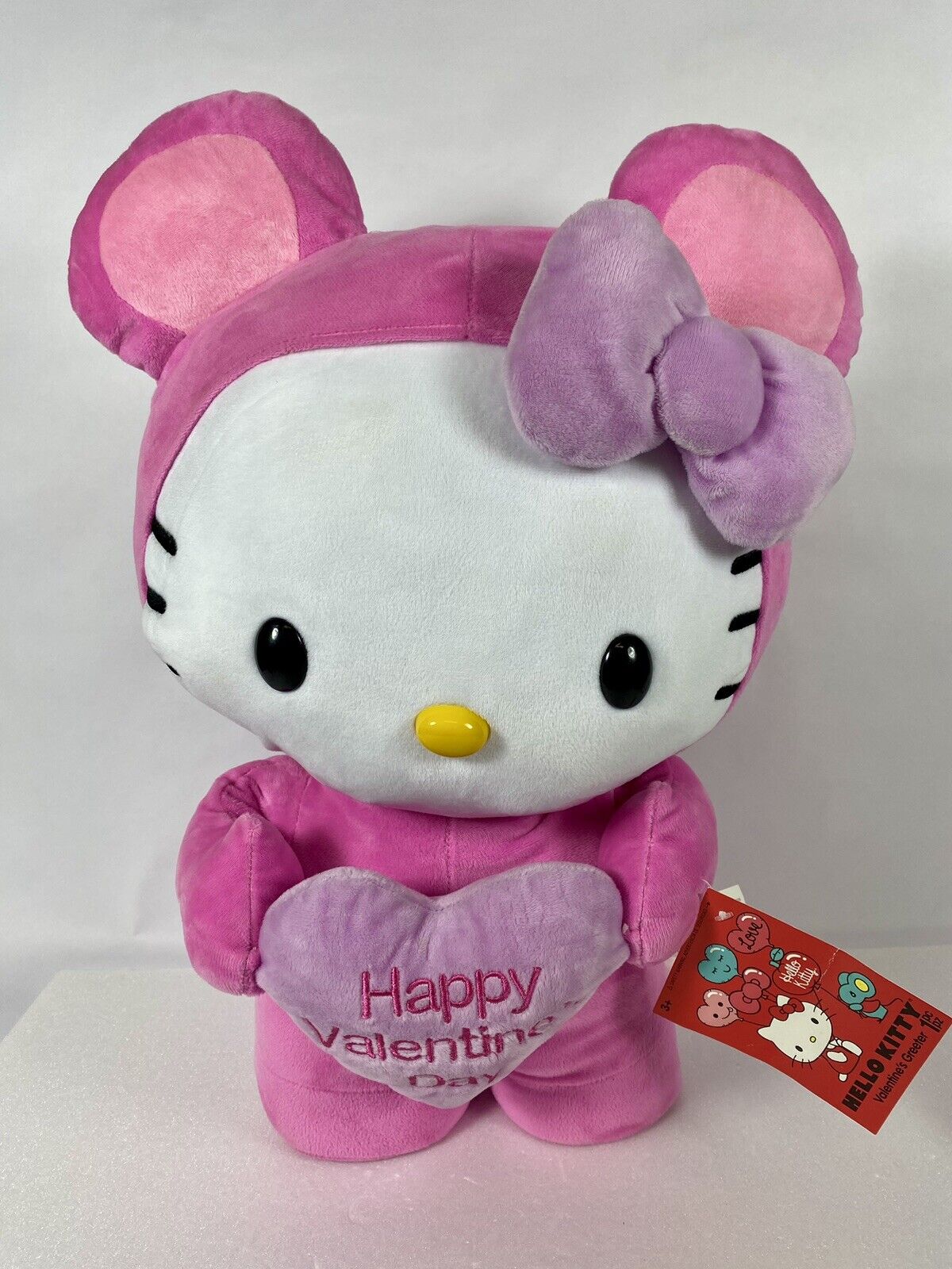 Sanrio Hello Kitty Happy Valentines Day Plush 2020 RARE 21” Greeter New/W/Tag