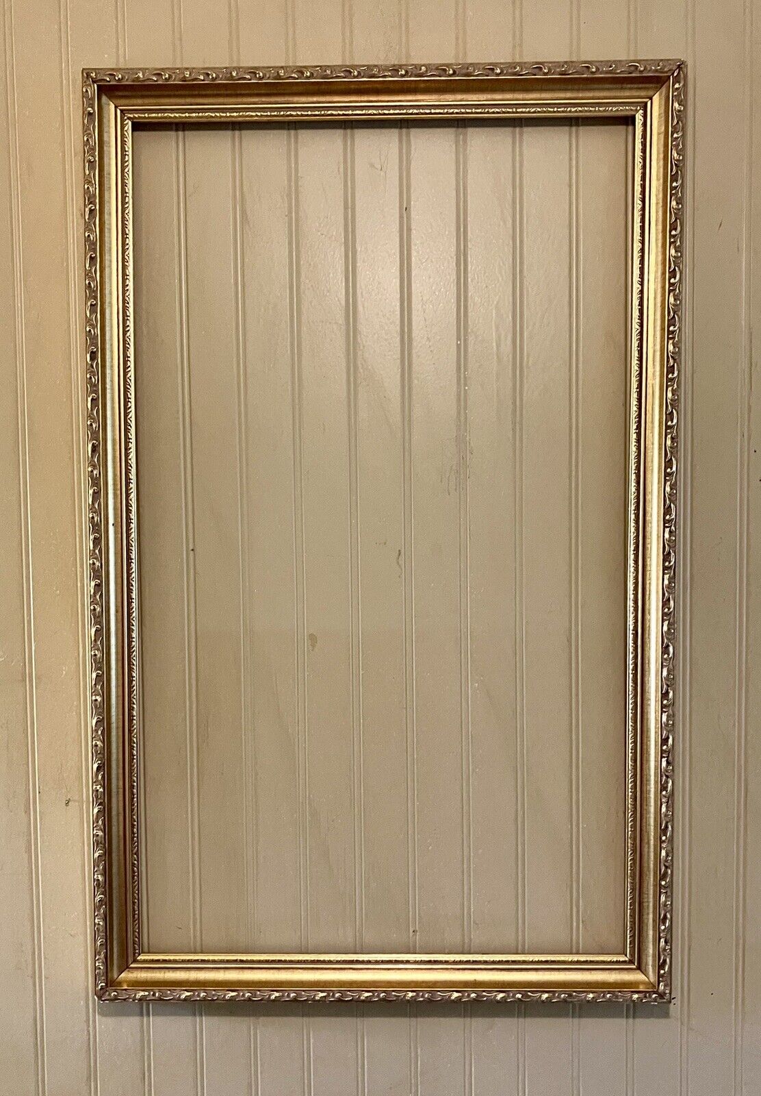 Large Gold Ornate Wood Picture Frame holds 21 X 33