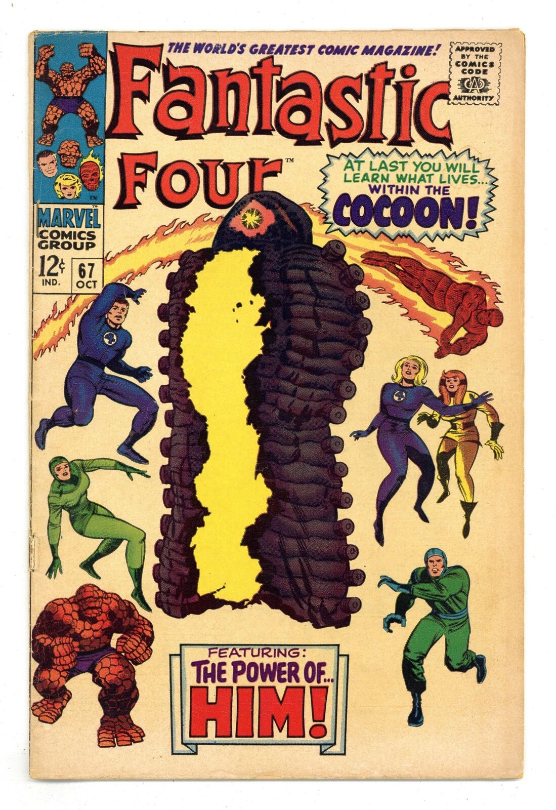 Fantastic Four #67 VG- 3.5 1967 1st app. Him (Warlock)