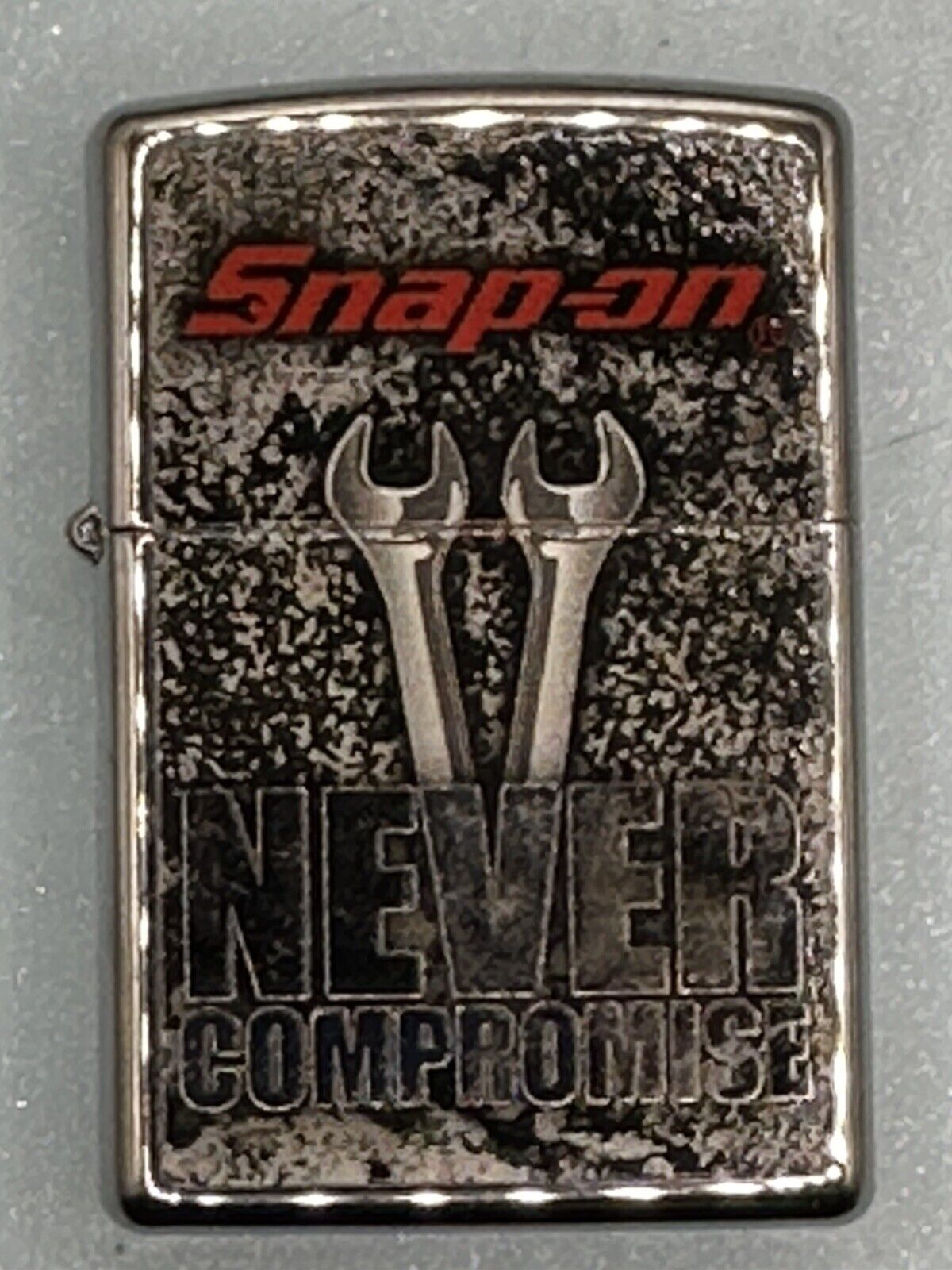 2015 Snap On Tools Never Compromise Wrench High Polish Chrome Zippo Lighter NEW