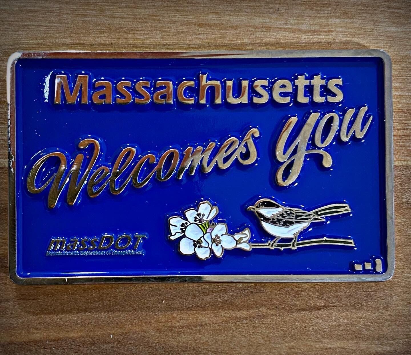New Limited Massachusetts Welcomes You Thin Blue Line Coin