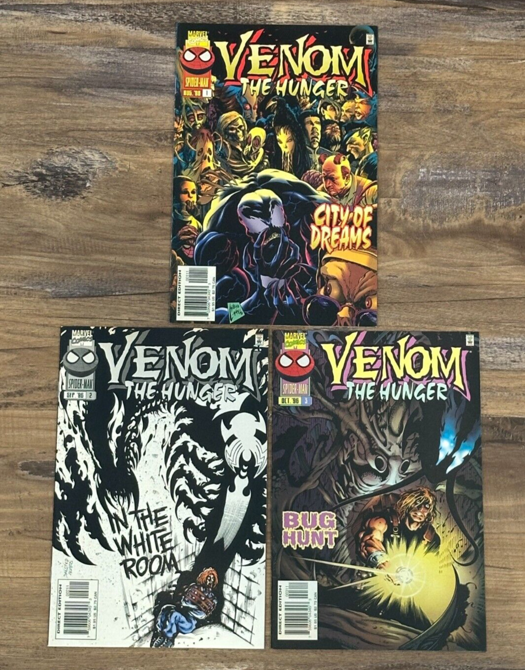Venom: The Hunger #1-3 Marvel 1996 Comic Books