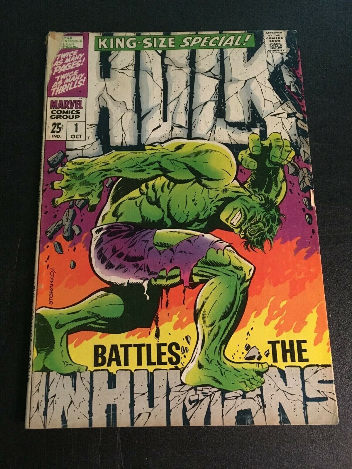Incredible Hulk Annual #1, GD+ 2.5, Jim Steranko Cover; Inhumans