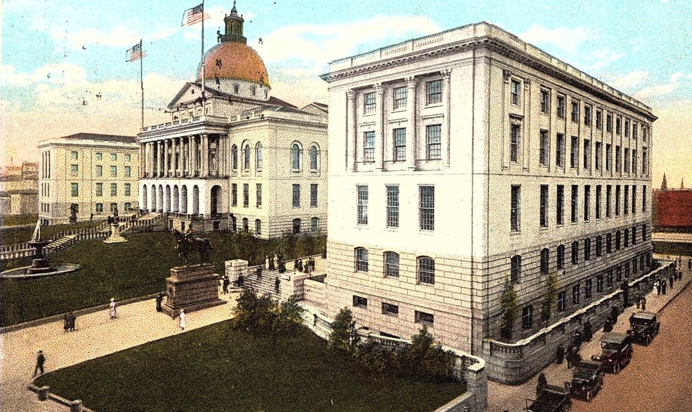 Vintage Postcard Massachusetts, State House, Boston  MA. c1923