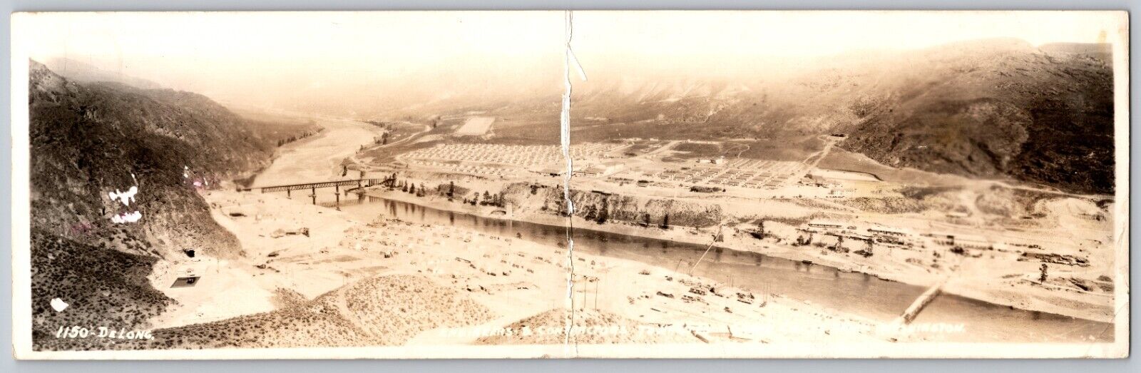 Engineers\' & Contractors\' Town Grand Coulee Dam Washington c1935 Real Photo RPPC