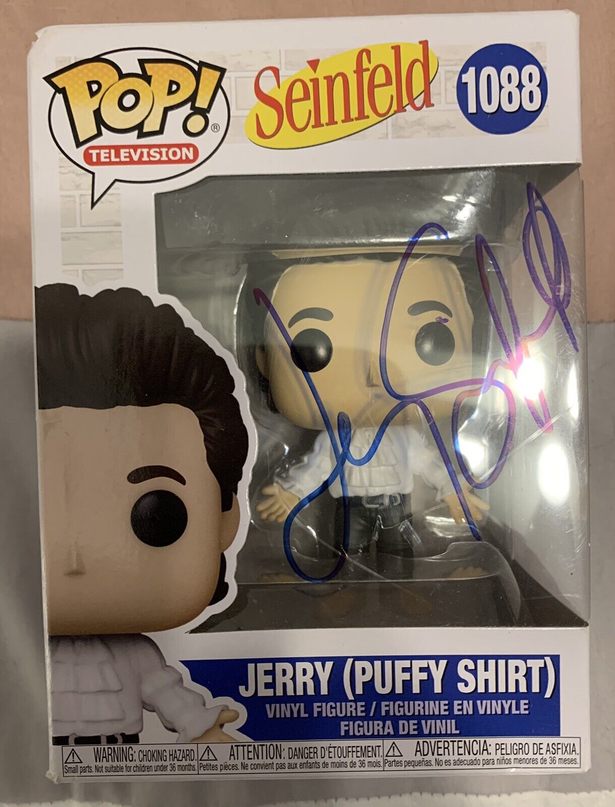 Funko Pop Vinyl: Jerry (Puffy Shirt) #1088 signed Zby Jerry Seinfeld