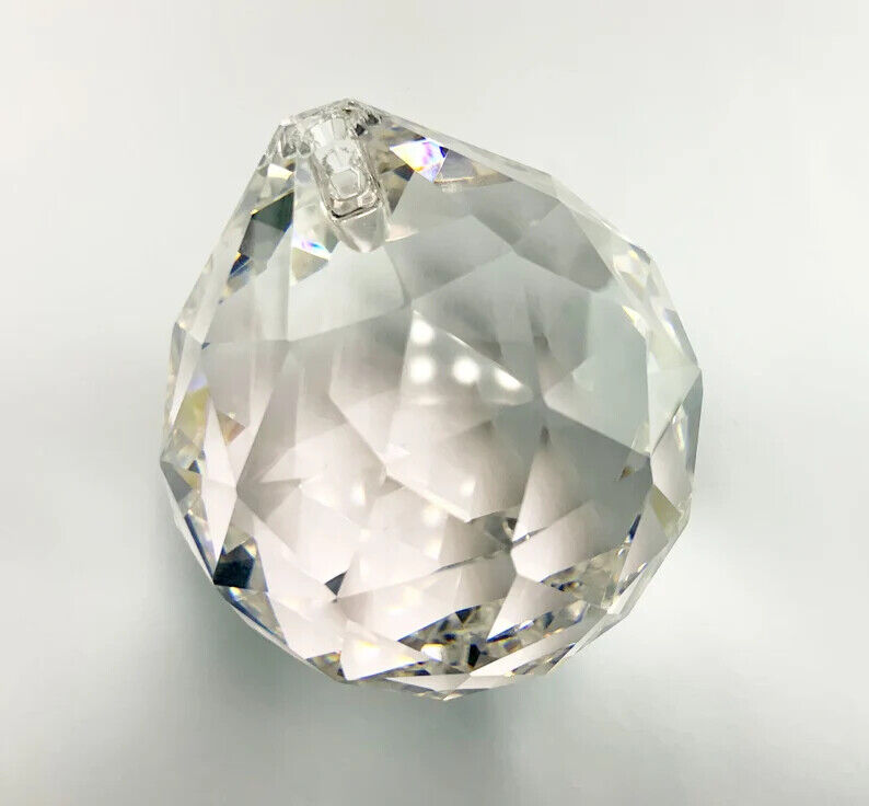 Clear Asfour Crystal Ball Prisms, 30MM, 30% Lead, Crystal Sun Catchers, 1 Hole