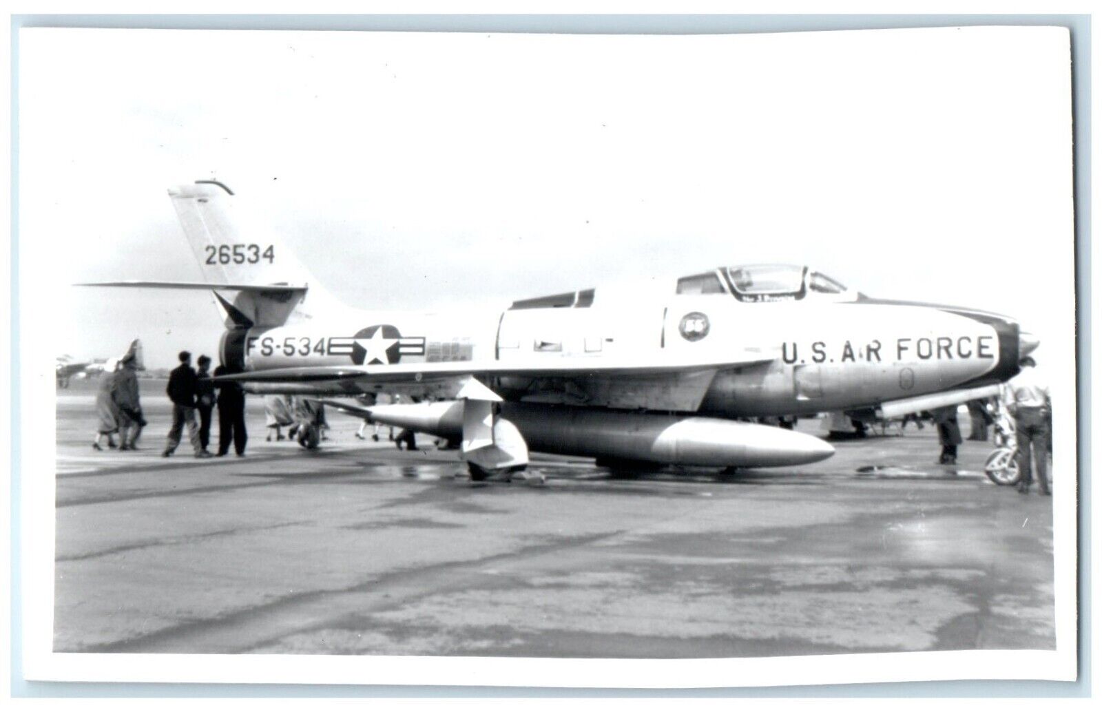 c1960's US Air Force FS 534 Airplane RPPC Photo Posted Vintage Postcard