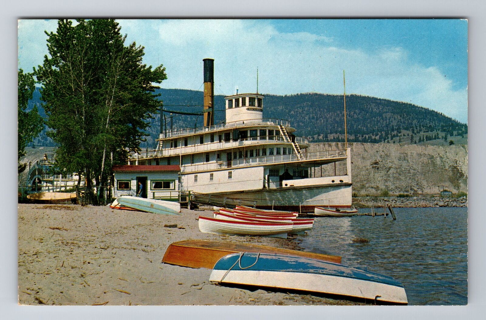 SS Sicamous, Ship, Transportation, Antique, Vintage Souvenir Postcard