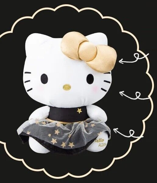 Sanrio Hello Kitty Black & Gold Series Plush Doll 9