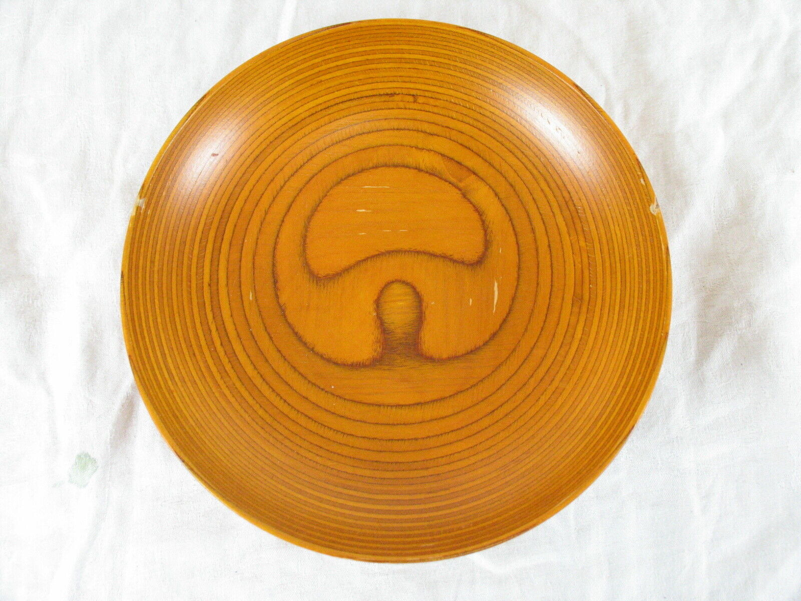 Paavo Asikainen Finland Vtg Scandinavian MCM Turned Wood Footed Bowl