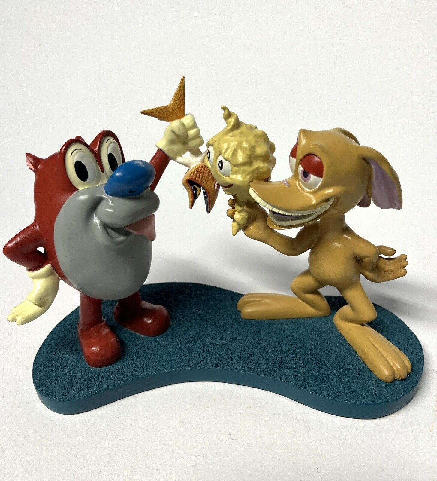 Rare Ren and Stimpy Palisades Resin Statue Maguette #475/1000 Very Nice Piece