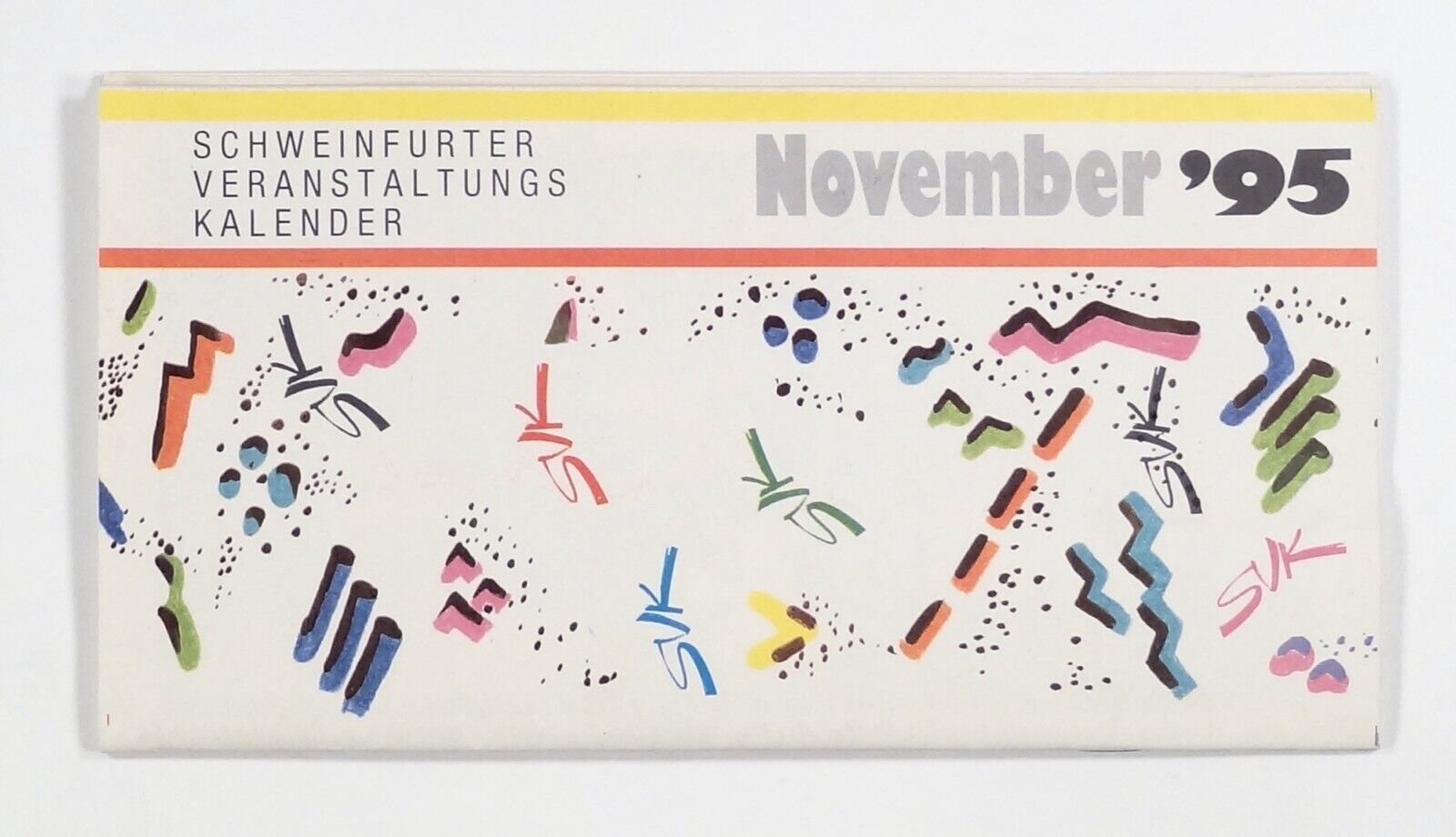 1995 SCHWEINFURT GERMANY visitors\' event calendar PERFORMANCES art SHOPPING more