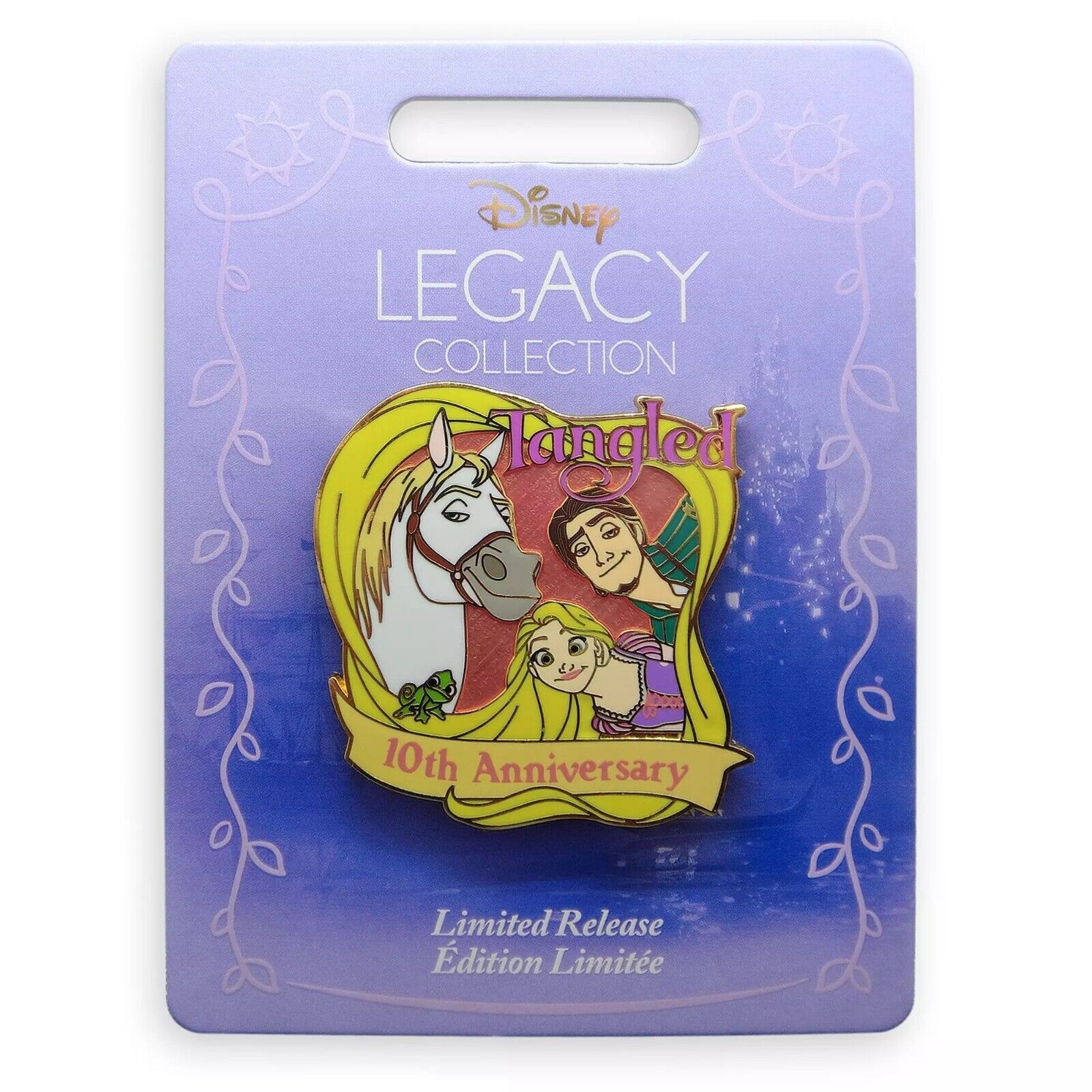 Disney TANGLED 10th Anniversary Rapunzel LEGACY Pin, Limited Release, Brand New
