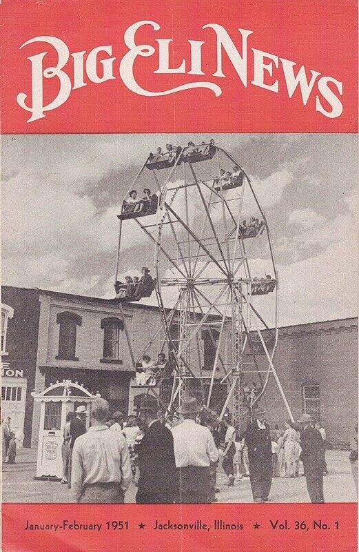 Big Eli News Jan-Feb 1951 Amusement Rides Magazine Ferris Wheel