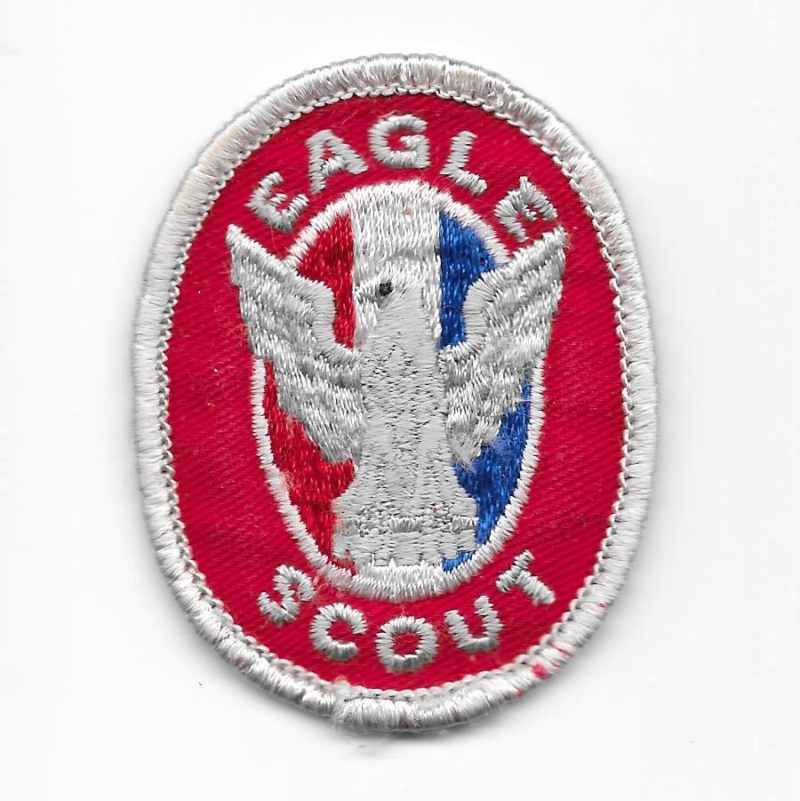 Eagle Rank Patch 1975-1985 Type 6 6-A4 (Grove) Boy Scouts of America BSA swn