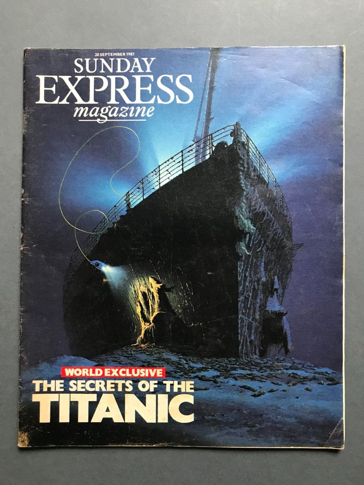 1987 Magazine RMS Titanic Pictures Pop Group 5 Star Dame Edna Everage Benetton