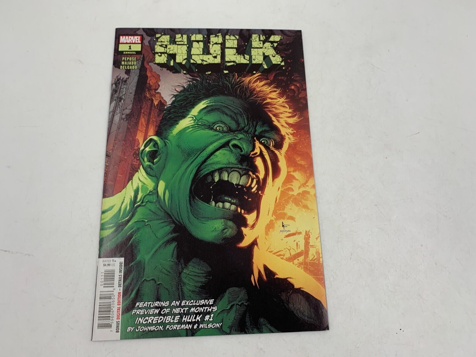 Hulk Annual #1 Gary Frank Cover 1st App The Eldest Marvel Comics 2023