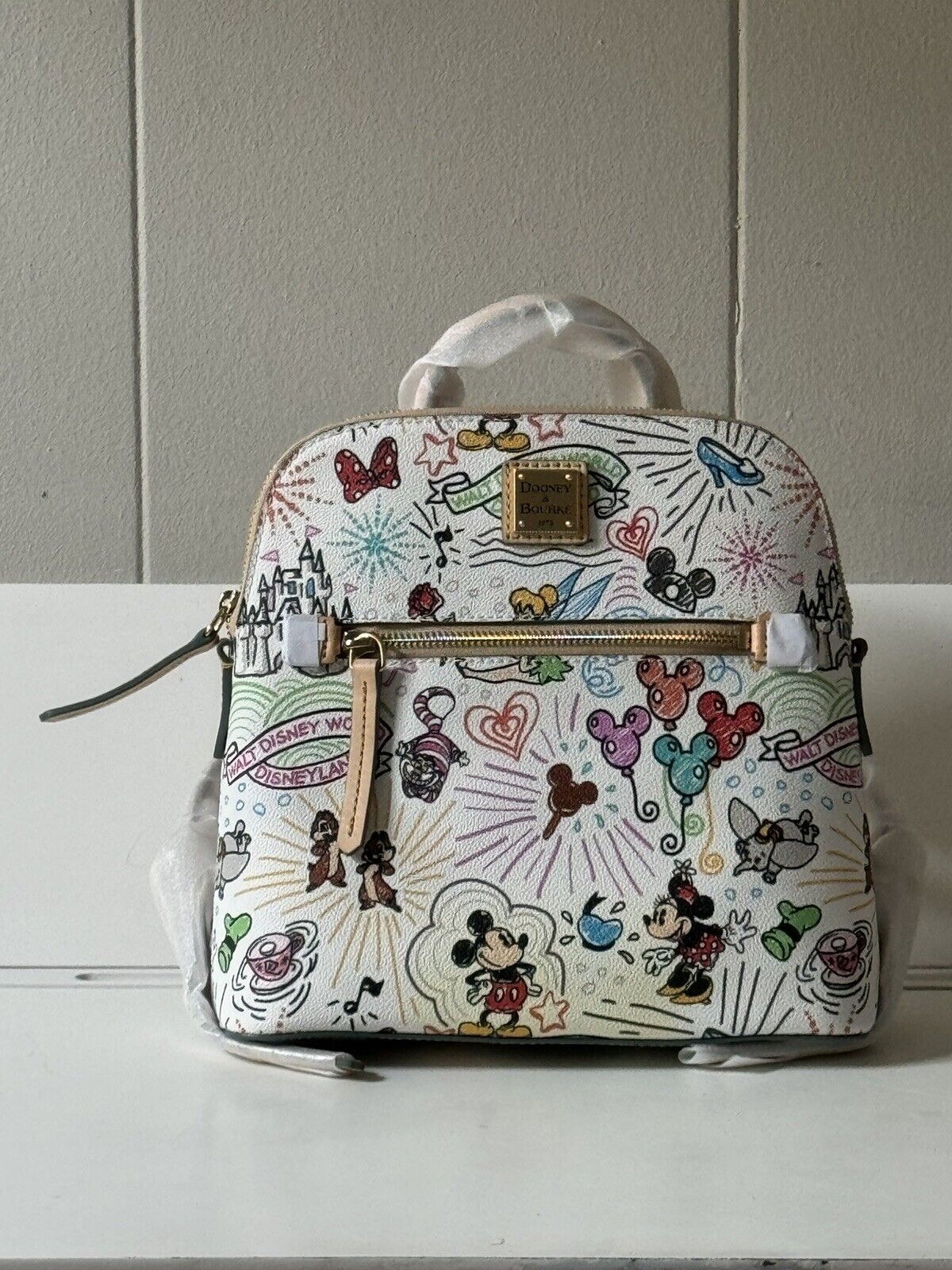 Disney Exclusive Dooney And Bourke Back Pack Purse Medium Unused New With Tags