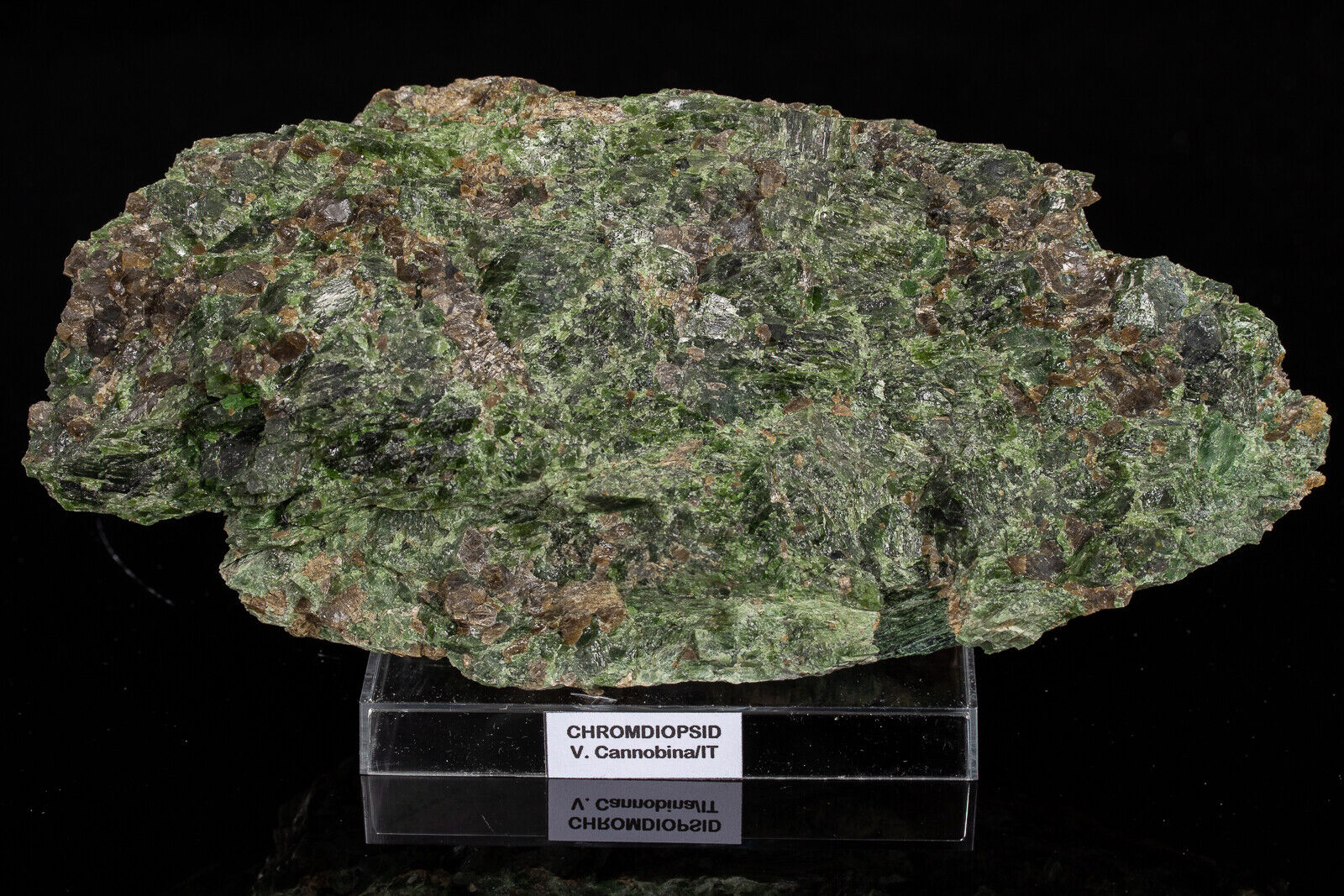 CHROME DIOPSIDE crystal specimen rough raw 2.11 LBS emerald stone #1365T - ITALY