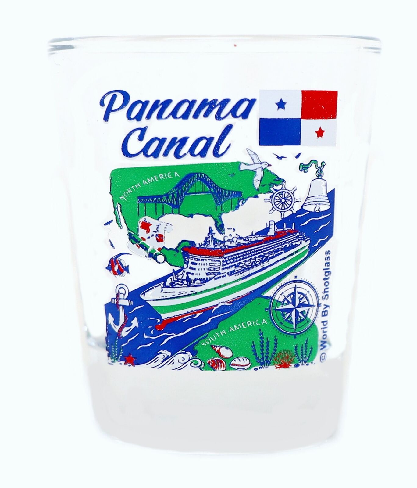 PANAMA CANAL SHOT GLASS SHOTGLASS