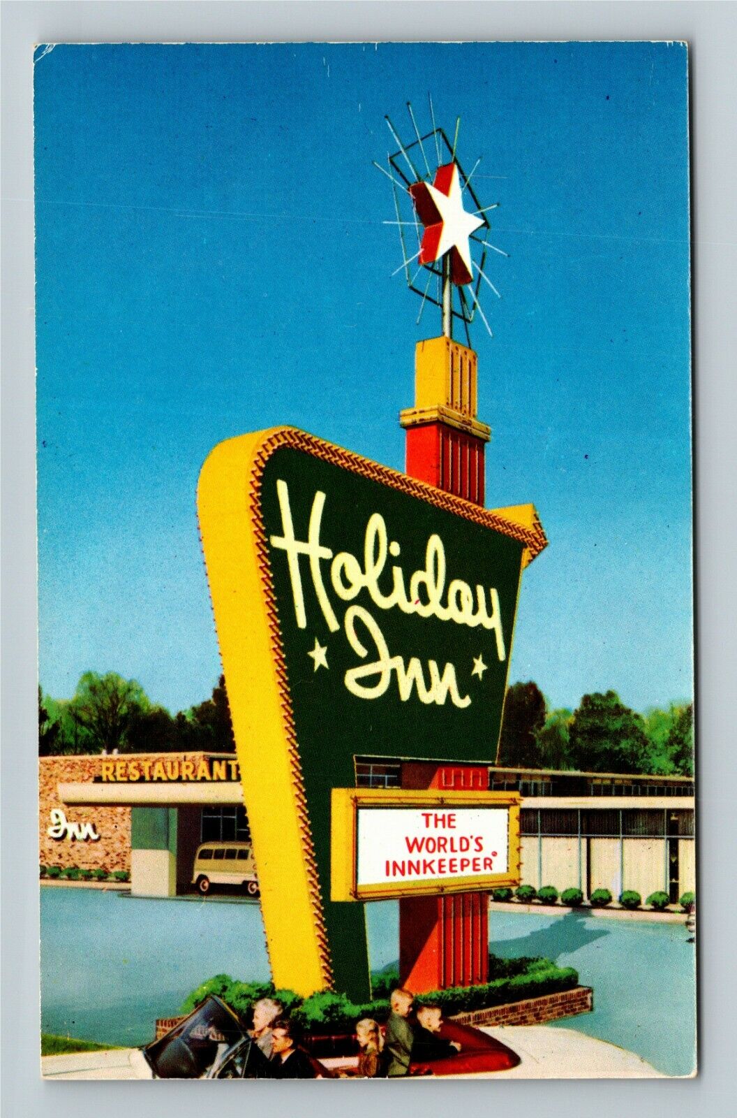 Hudson OH-Ohio, Holiday Inn, Vintage Postcard