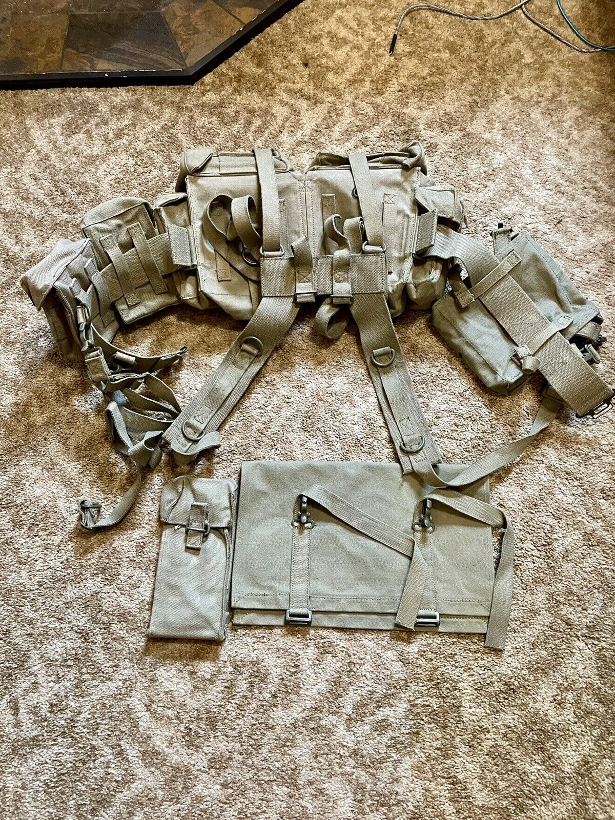 South African SADF Pattern 70 Rucksack Web Gear Kidney Pouches Etc