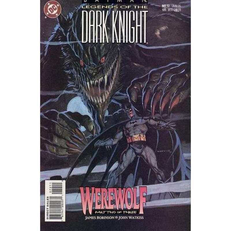 Batman: Legends of the Dark Knight #72 in Near Mint condition. DC comics [d,