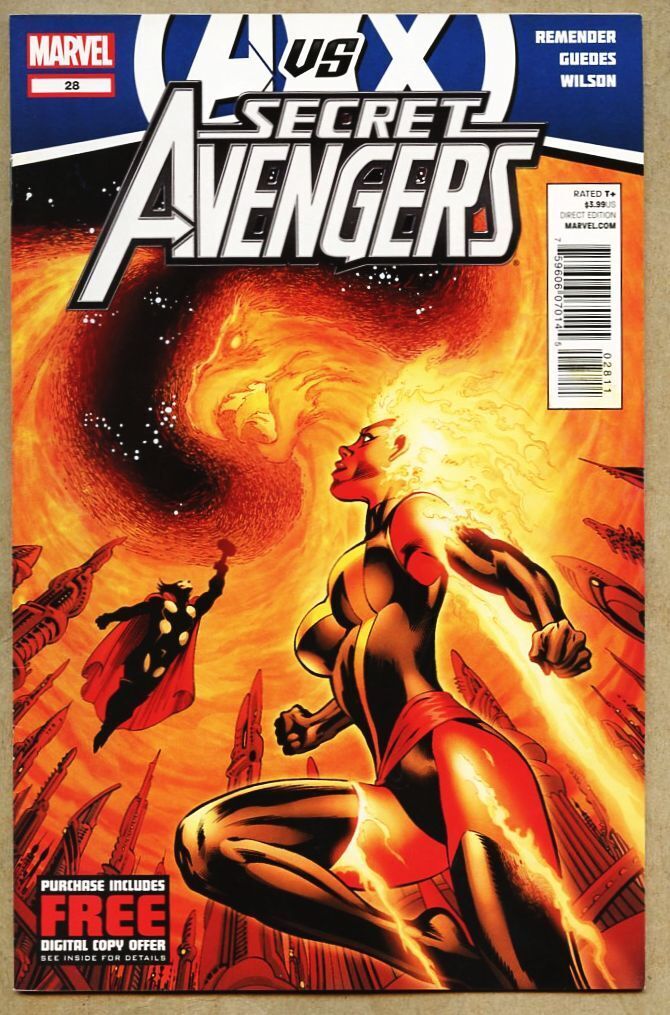Secret Avengers #28-2012 vf- 7.5 A Vs X-Men Standard Cover Captain Marvel Death
