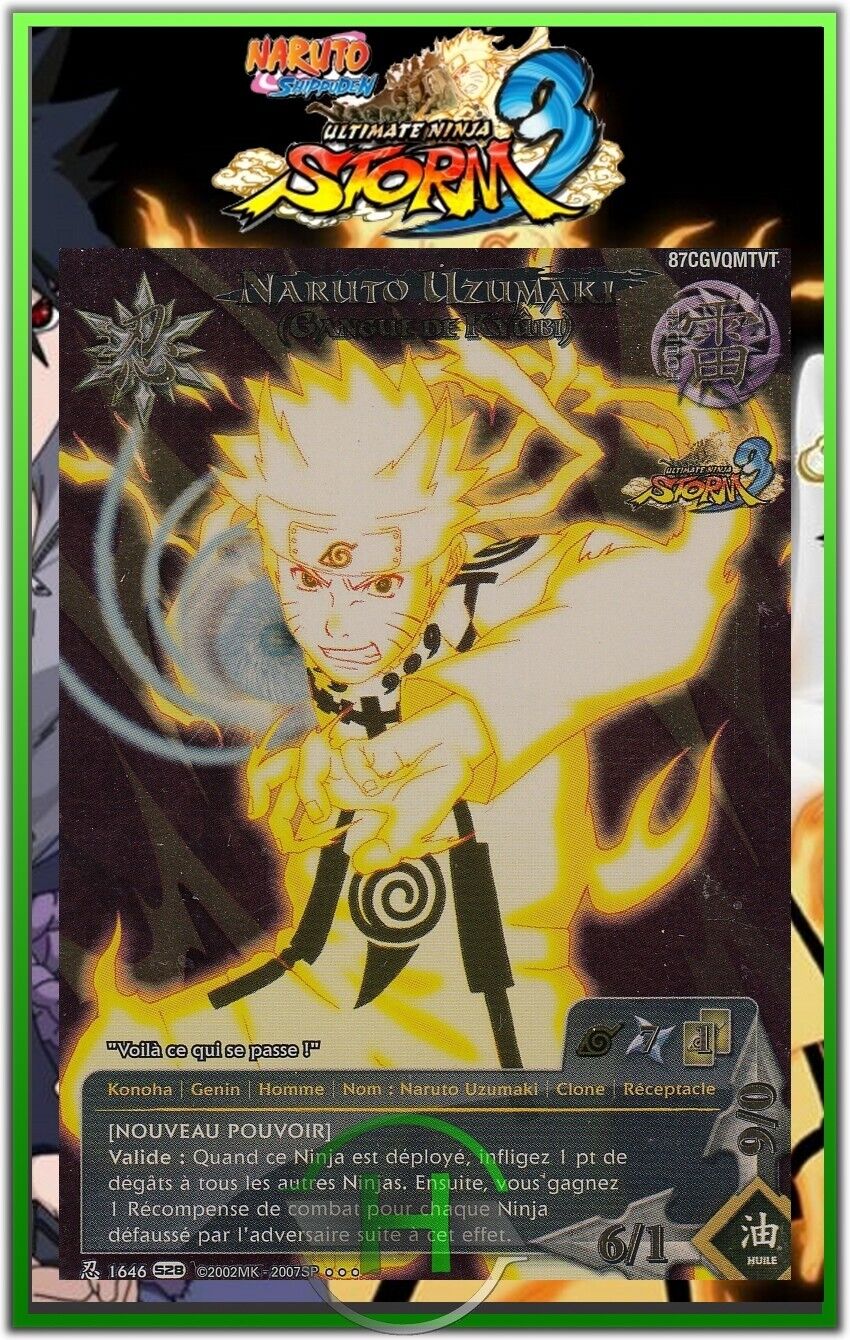 Naruto Uzumaki Ultimate Rare - 1646 - Naruto Ultimate Ninja Storm 3 - FR Card