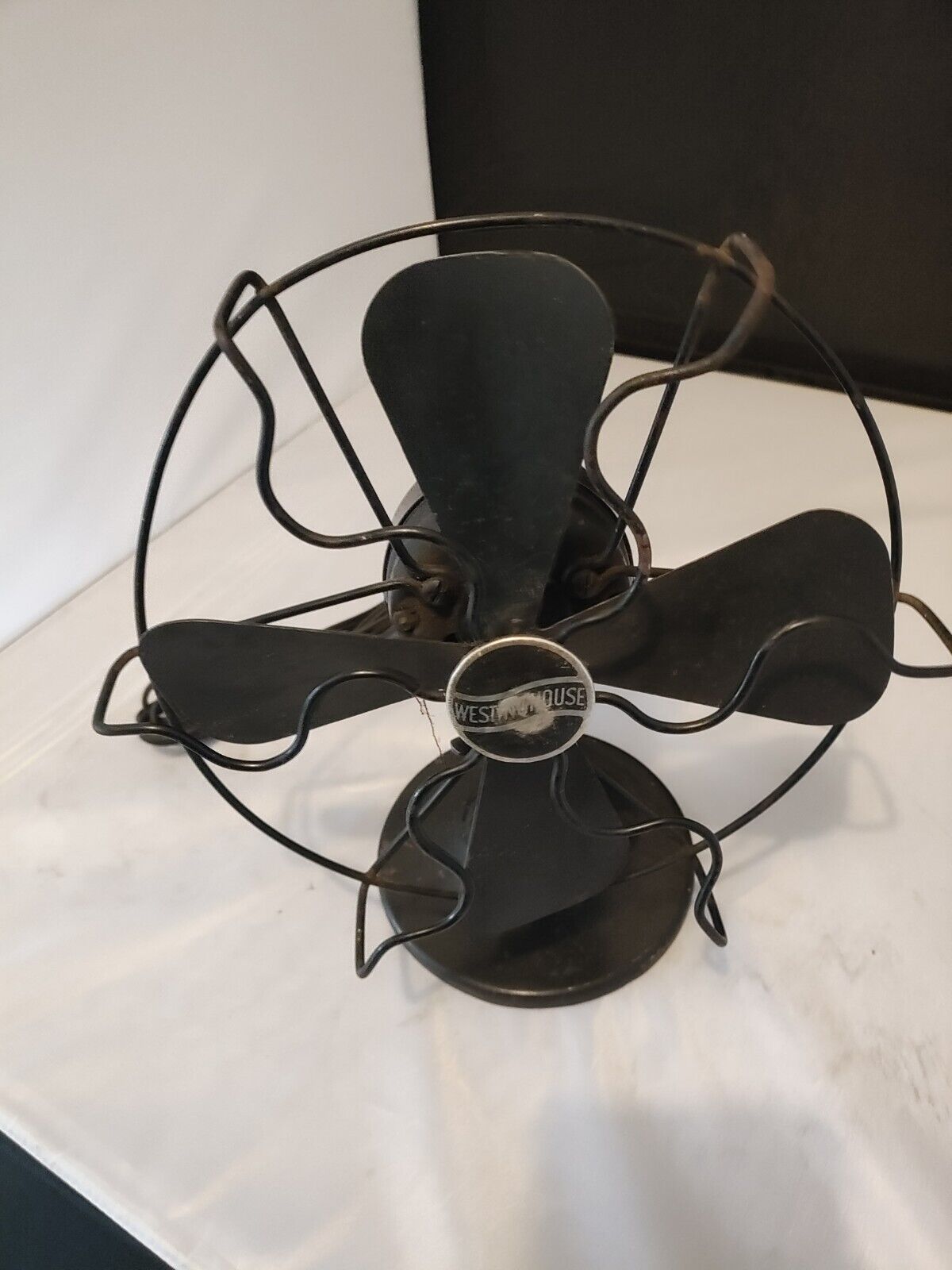 1900's WESTINGHOUSE ELECTRIC WHIRLWIND 100-125 VOLT STYLE 269172 DESK FAN WORKS