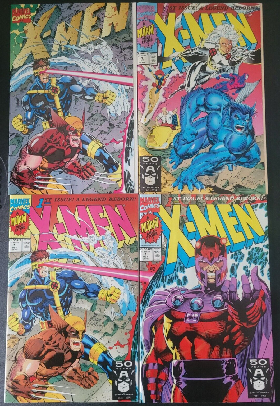 X-MEN SET OF 31 ISSUES (1991) MARVEL COMICS RANGING #1-54 JIM LEE 1ST OMEGA RED