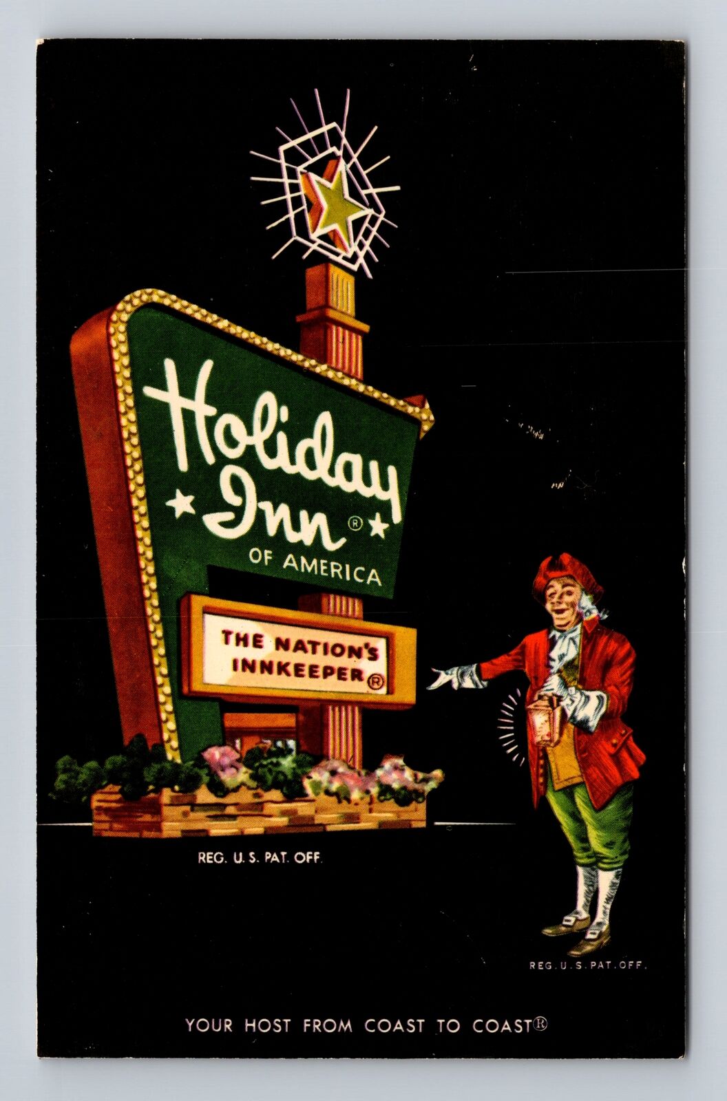 Johnstown PA-Pennsylvania, Holiday Inn, Marque, Advertising, Vintage Postcard
