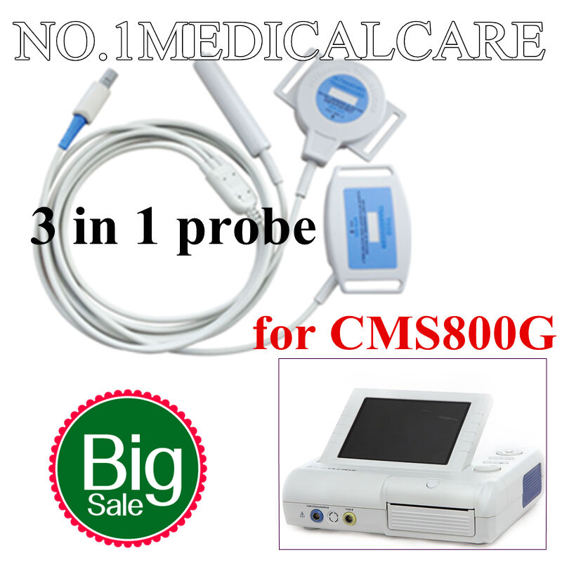 three in one Transducer Probe for CONTEC Fetal Monitor CMS800G