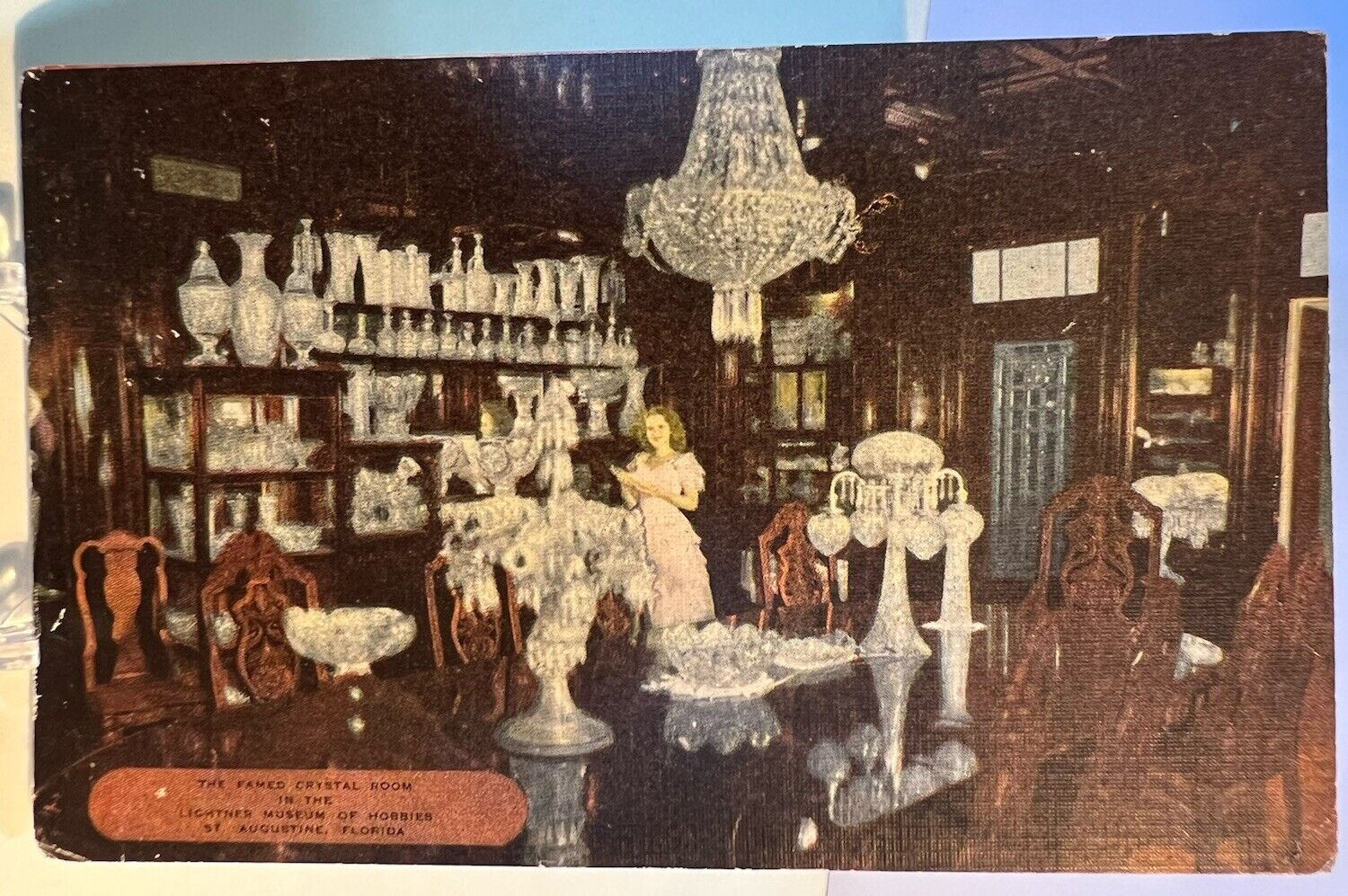 Postcard The Famed Crystal Room, Lightner Museum, St. Augustine, Florida 