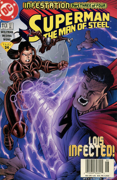 Superman: The Man of Steel #113 (Newsstand) FN; DC | Infestation - we combine sh