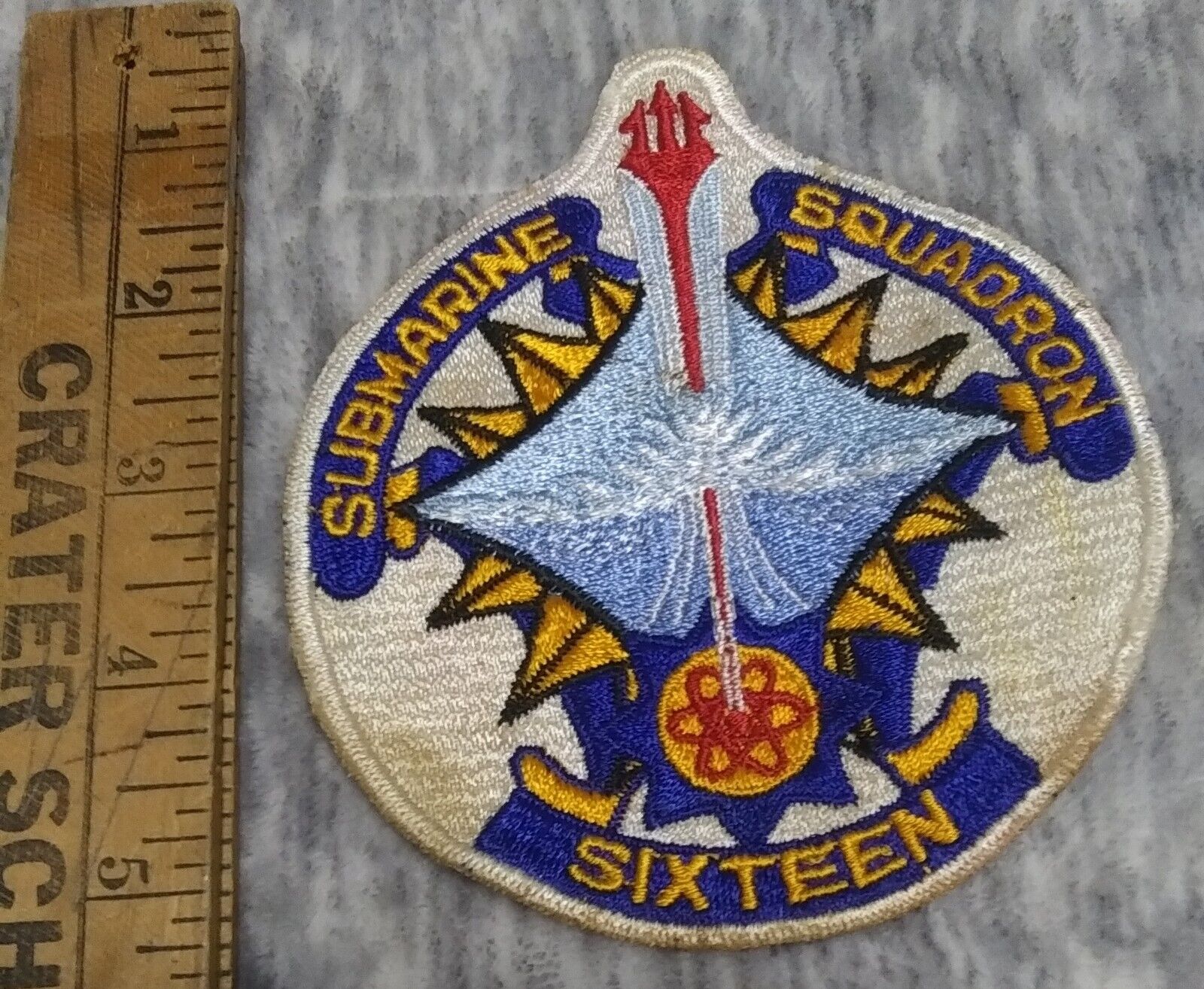 VIETNAM UNITED STATES NAVY MILITARY Submarine Patch Submarine Squadron Sixteen