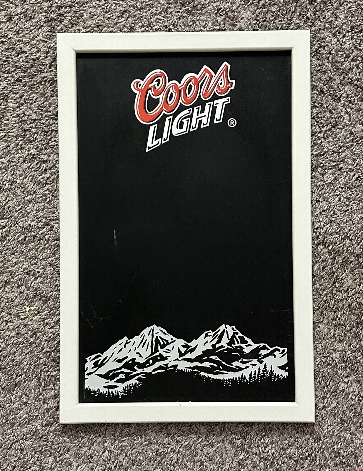 Coors Light Chalkboard Vintage 06’ Hanging Sign 20.5x13 Beer Bar Man Cave Decor