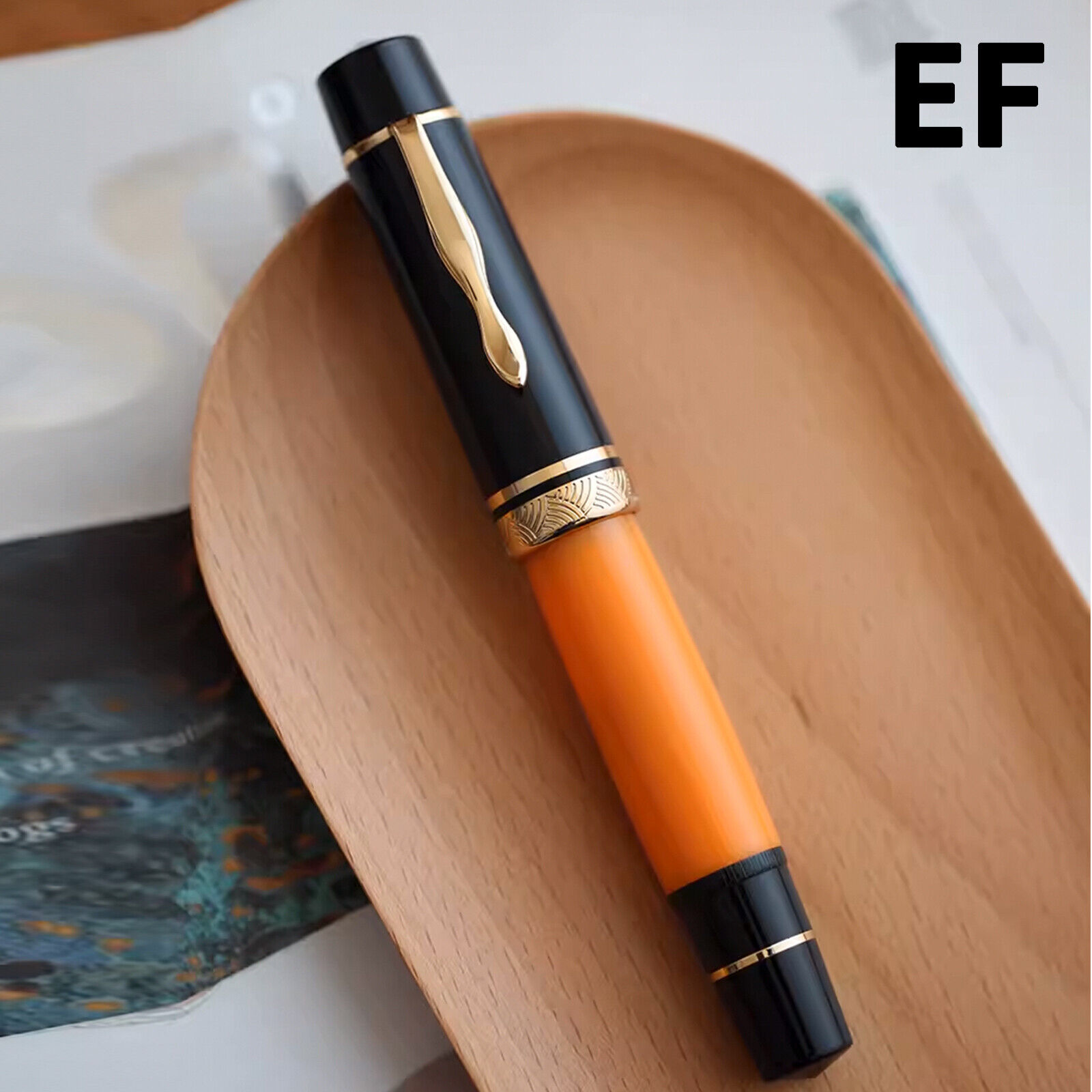 Majohn P139 Retro And Durable Copper Piston Fountain Pen Writing Office Gift Pen