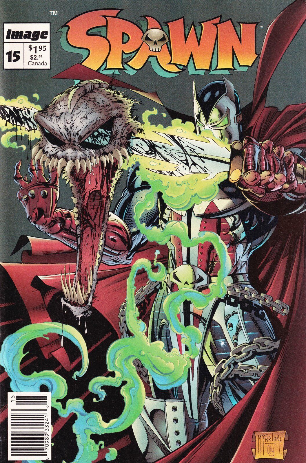 Spawn #15 Newsstand Cover Image