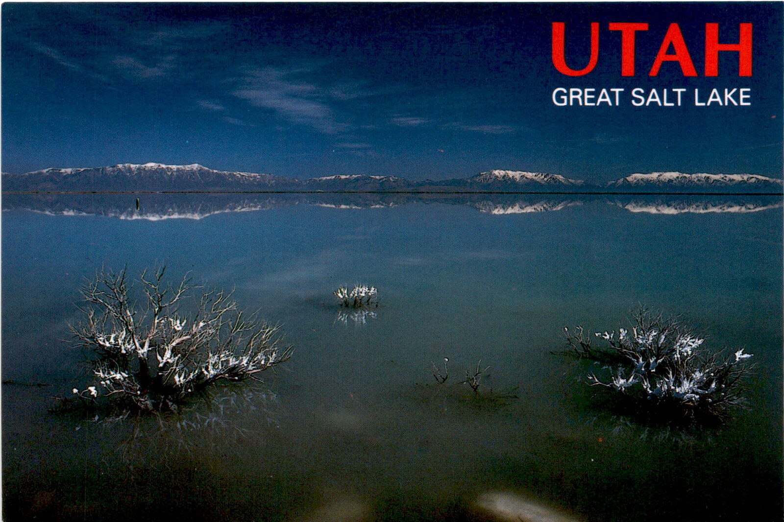GREAT SALT LAKE, UTAH, Mountain West Prints, SLC Utah 841 Postcard